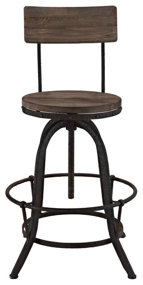 Modern Brown Procure Bar Stool Set of 4