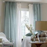 1" Semplice Drapery Curtain Rod, Brushed Steel, 84"-120"