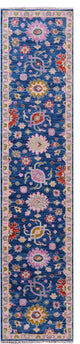 2' 6" X 12' 0" Runner Turkish Oushak Hand Knotted Wool Rug - Q15905
