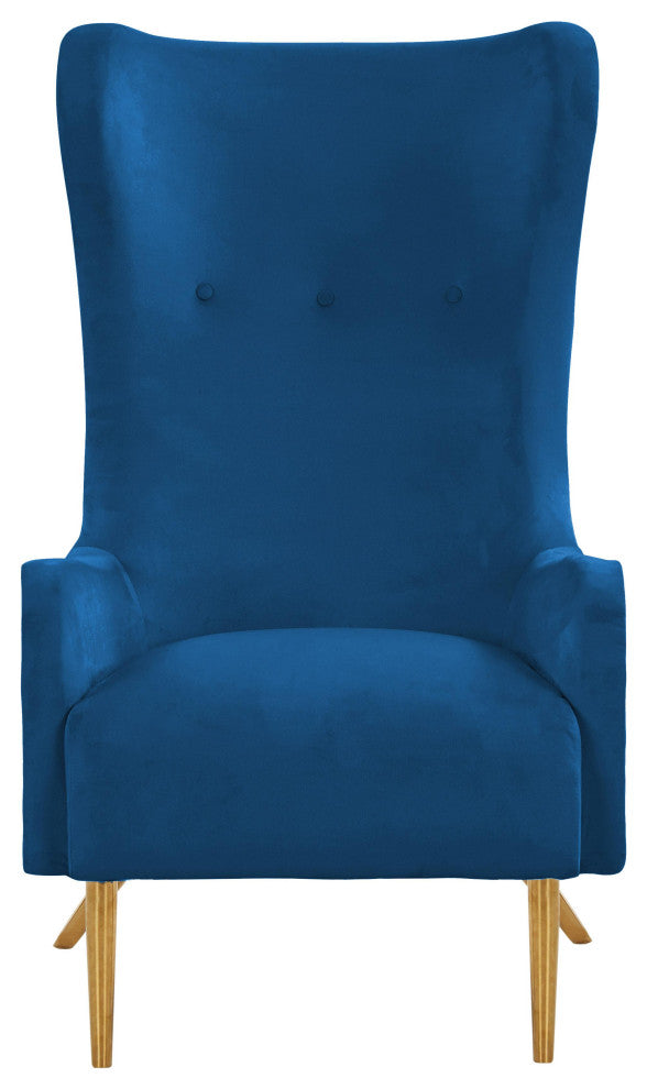 TOV Furniture Ethan Navy Velvet Tall Chair