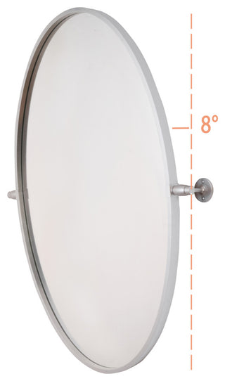 Elegant Decor Oval Pivot Mirror 21X32" in Gold