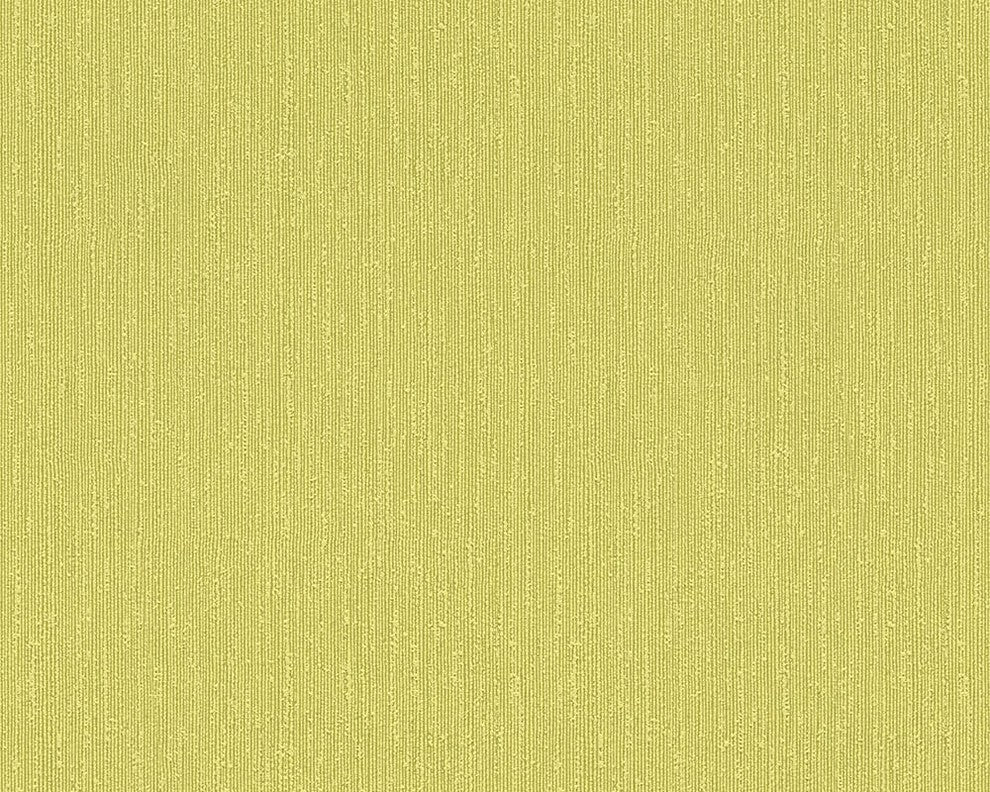 Flock 4, Glamour Baroque Flower Striped Gloss Embossed Yellow Wallpaper Sample