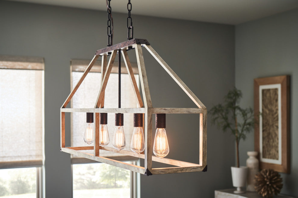 Hinkley Emilie Chandelier Five Light Open Frame Linear