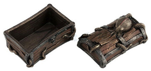 Octopus Cracked Treasure Chest Trinket Box - Figurine by Veronese Design
