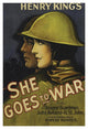 "Vintage Film Posters: She Goes to War" Digital Paper Print, 34"x50"