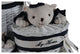 Anne Home, Set Of 4 Oval Willow Baskets With Bear Design