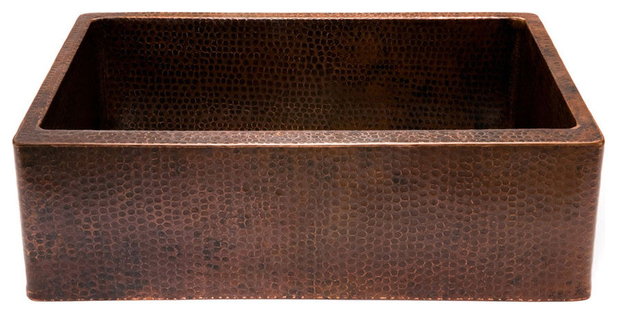 KASDB30229 30'' Copper  Kitchen Apron Single Basin Sink