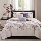 Madison Park Printed 6-Piece Coverlet Set, Full/Queen