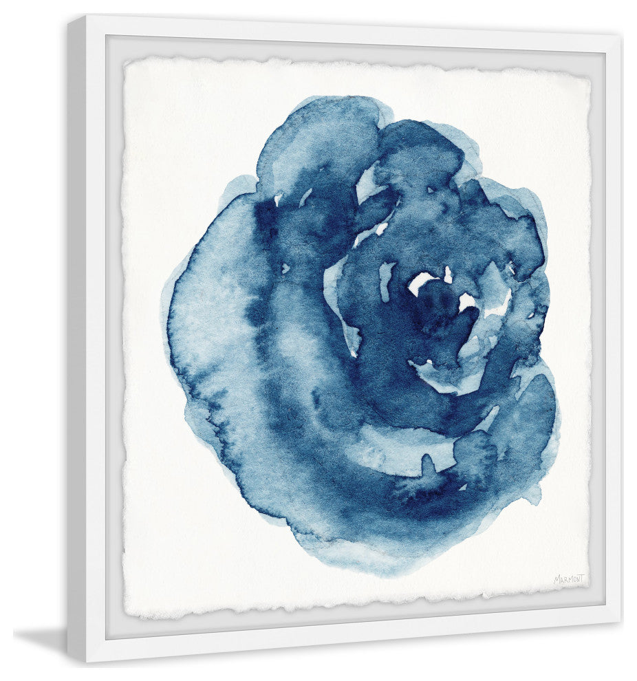 "Curly Flowers" Framed Painting Print, 18x18