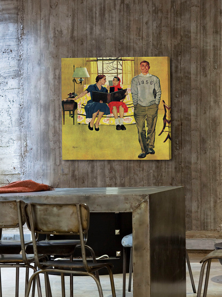 "Boyfriend's Baby Pictures" Print on Canvas by George Hughes