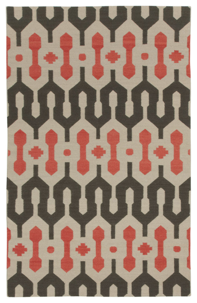 Capel Genevieve Gorder Spain Smoke Apricot 3633_350 Flat Woven Rugs - 5' X 8' Re
