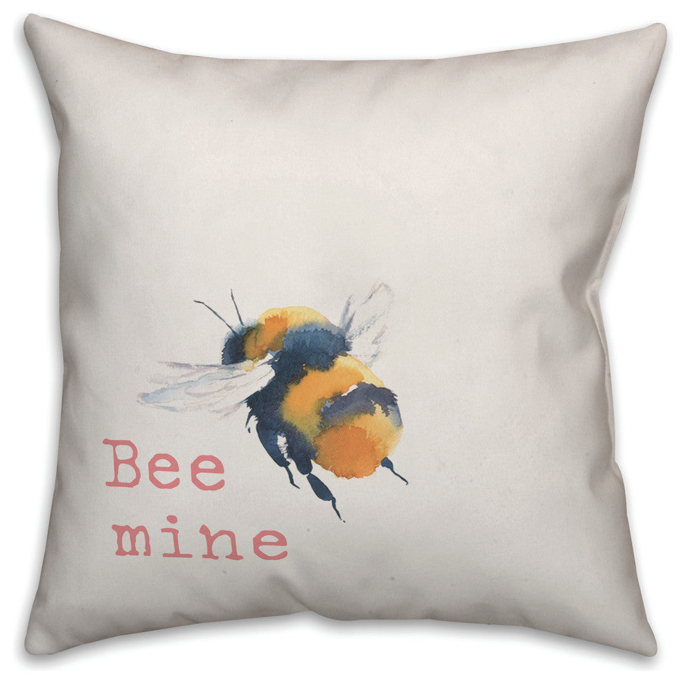 Bee Mine 18x18 Throw Pillow