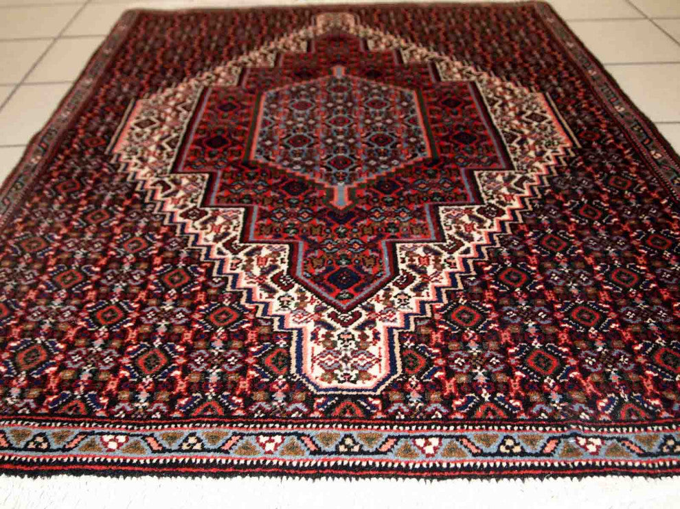 Handmade Vintage Persian Nain Rug, 2.5'x3.3', 76cmx100cm 1970s