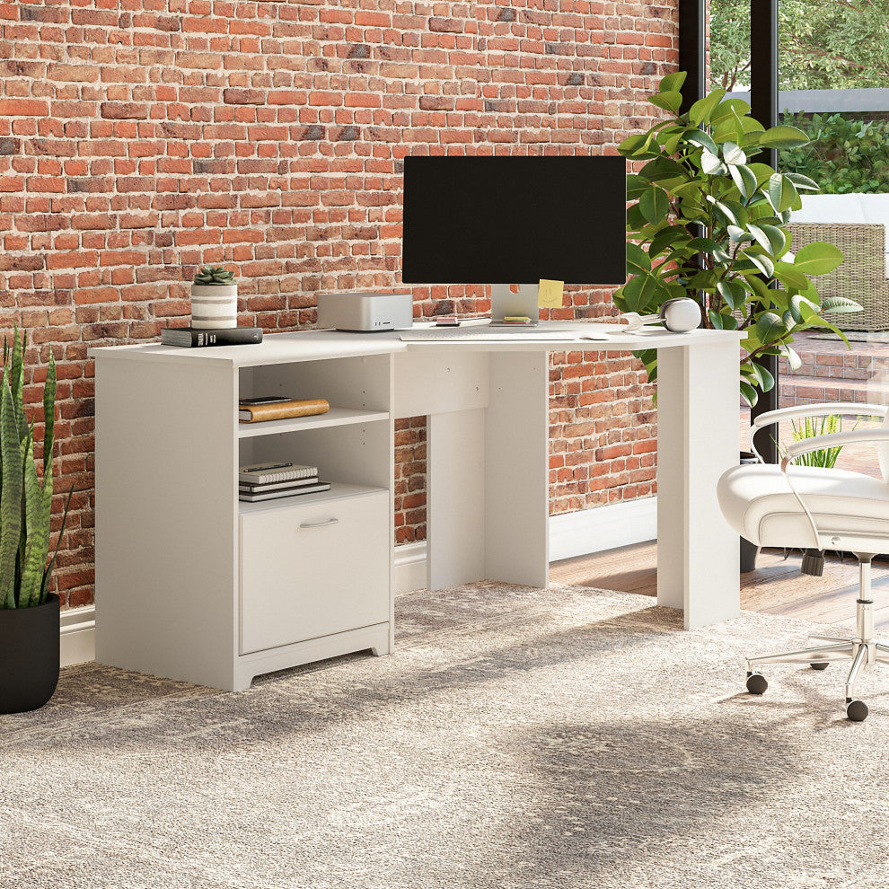 Cabot 60W Corner Desk, White