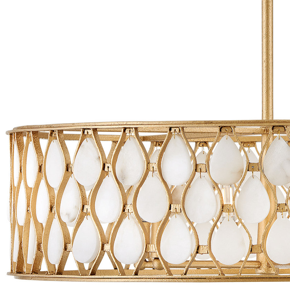 Fredrick Ramond Estie Medium Chandelier, Piastra Gold