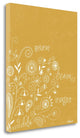"Funky Paisley Mustard" By Katie Doucette, Giclee Print on Gallery Wrap Canvas