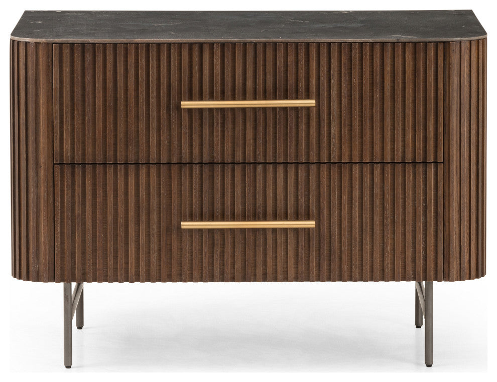 Fletcher Large Nightstand-Terra Brown