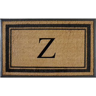 A1HC Markham Border Flocked Extra Large Monogrammed Doormat, 30"X48", Z