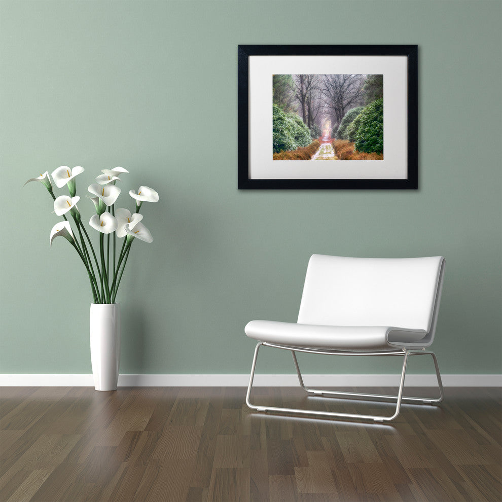Cora Niele ''Rhododendron Lane'' Matted Framed Art