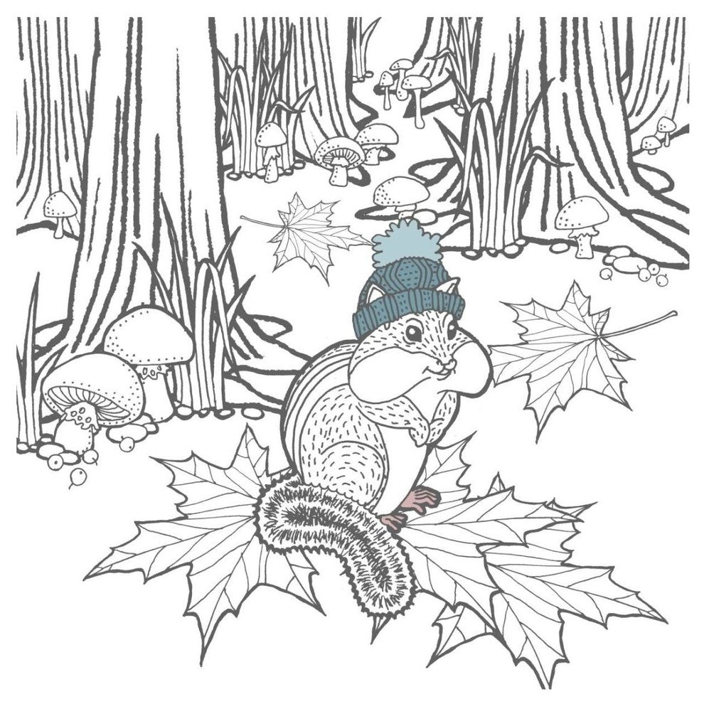 "Color the Forest Color VII" Digital Paper Print by Elyse DeNeige, 26"x26"
