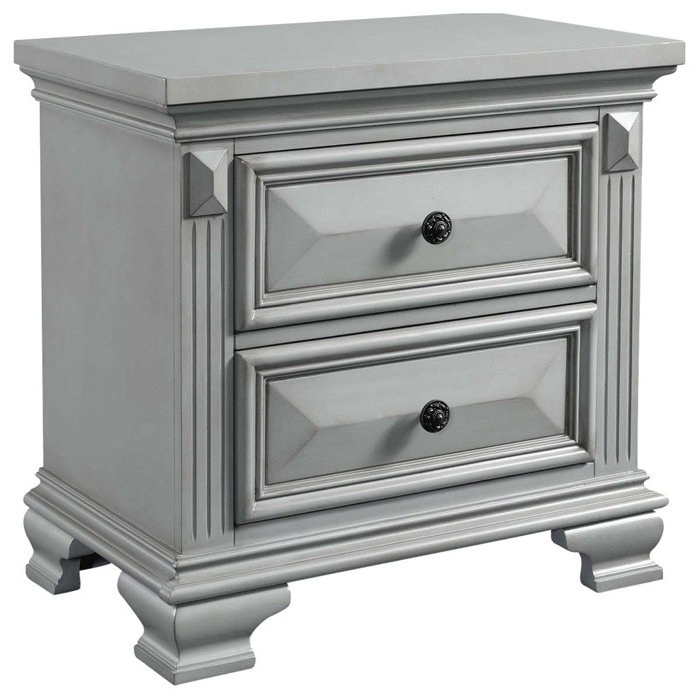 Picket House Trent Queen Panel 3 Piece Bedroom Set, Gray