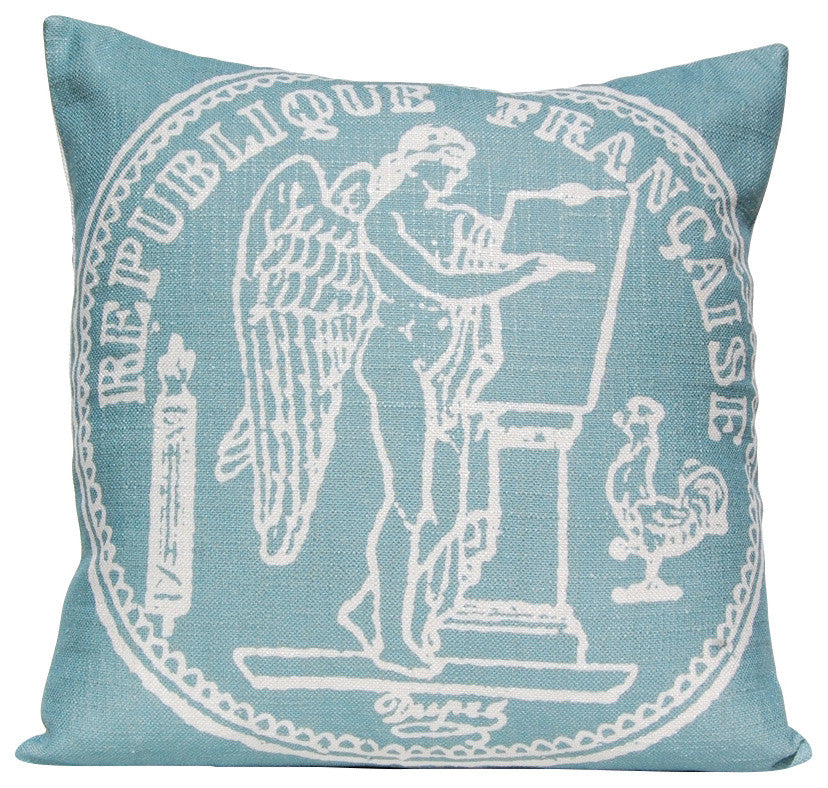 French Coin Pillow, Silverberry