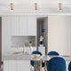 Mini Semi Flush Mount Glass Ceiling Light art glass ceiling lamp with nickel