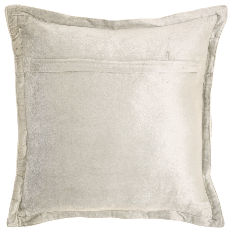 Mina Victory RC990 Throw Pillow, Light Grey, 20" X 20"