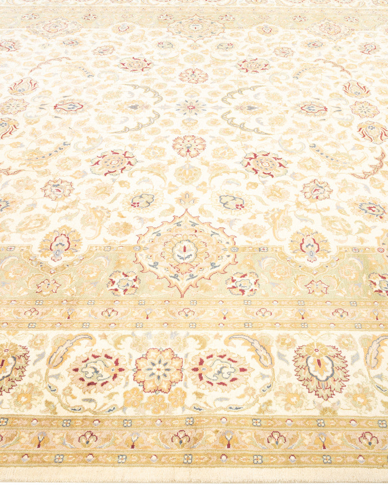 Pandaung One-of-a-Kind Hand-Knotted Area Rug Ivory, 8'2"x12'0"