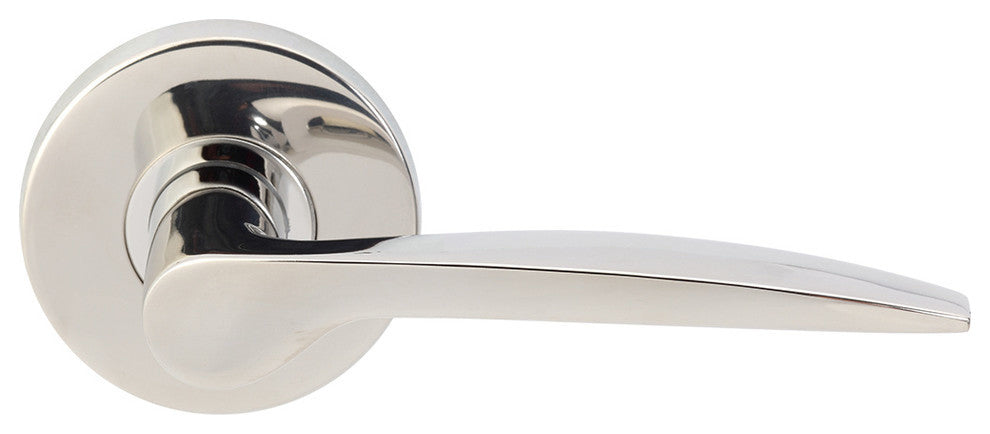 Toronto Lever, Tubular Privacy, Backset, Polished Stainless Steel