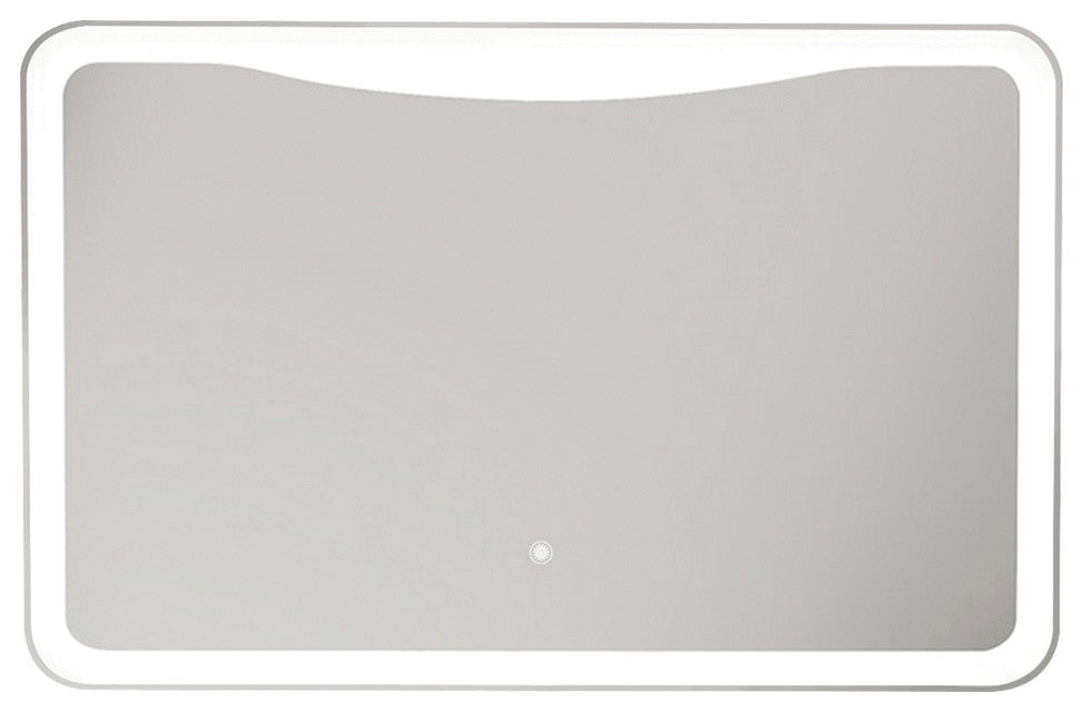 Transolid Mason LED-Backlit Contemporary Mirror, Silver