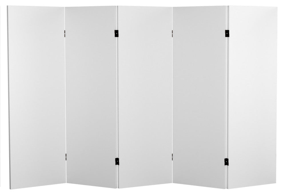 4'' Tall Do It Yourself Canvas Room Divider, 5 Panel