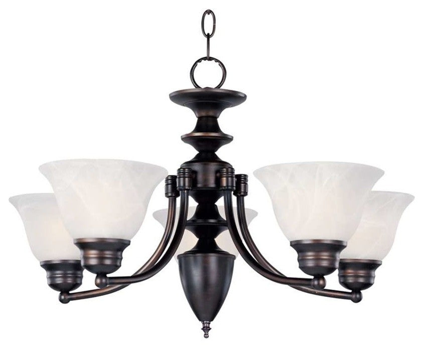 Maxim Lighting Malaga 5-Light Chandelier Oil Rubbed Bronze - 2699MROI