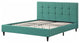 Solid Wood Queen Tufted Turquoise Upholstered Juteno Bed
