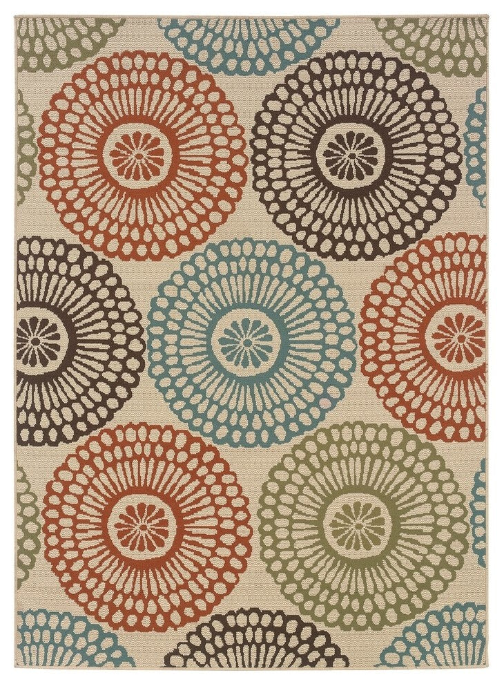 Montego 697J6 Beige/Blue 3'7" x 5'6" Rug
