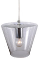 1 Light Cone Lamp Modern Pendant Lamp Clear Glass Pendant Light