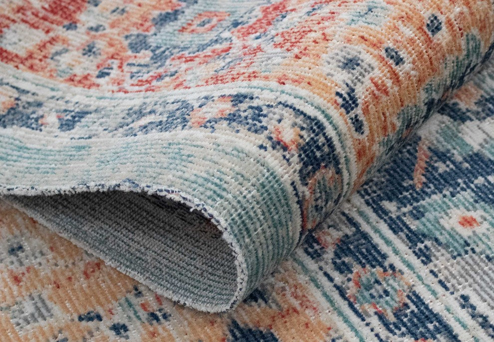 Noori Rug Low-Pile Pete Grey/Rust Rug