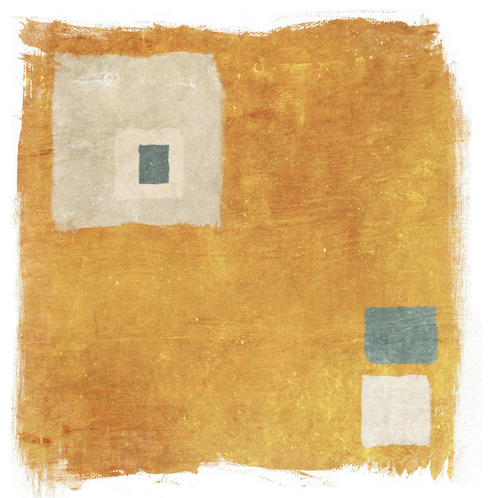"Orange Square" Painting Print on Canvas by Irena Orlov