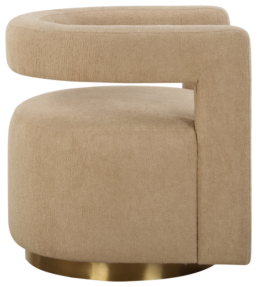 Uttermost Grounded Modern Swivel Chair