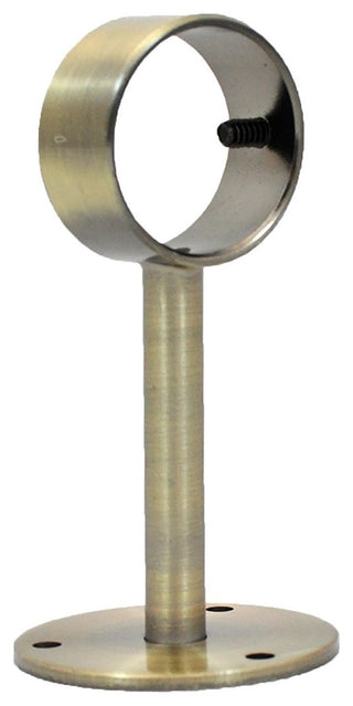 Ceiling/Wall Bracket for 1 1/8" Rod, Antique Brass