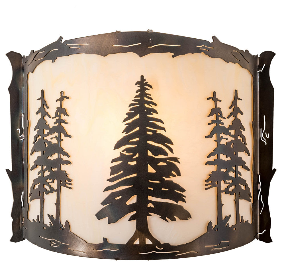 12 Wide Tall Pines Wall Sconce