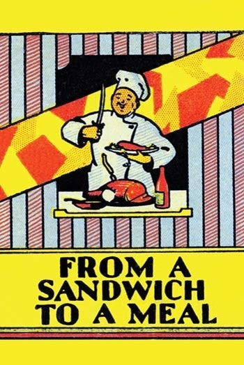From a Sandwich to a Meal- Gallery Wrapped Canvas Art 28" x 42"