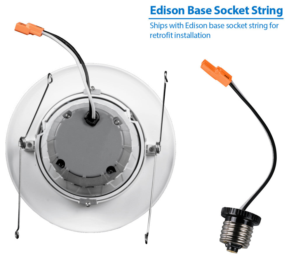 DCG Series 6 in. White Gimbal LED Recessed Downlight, 5000k