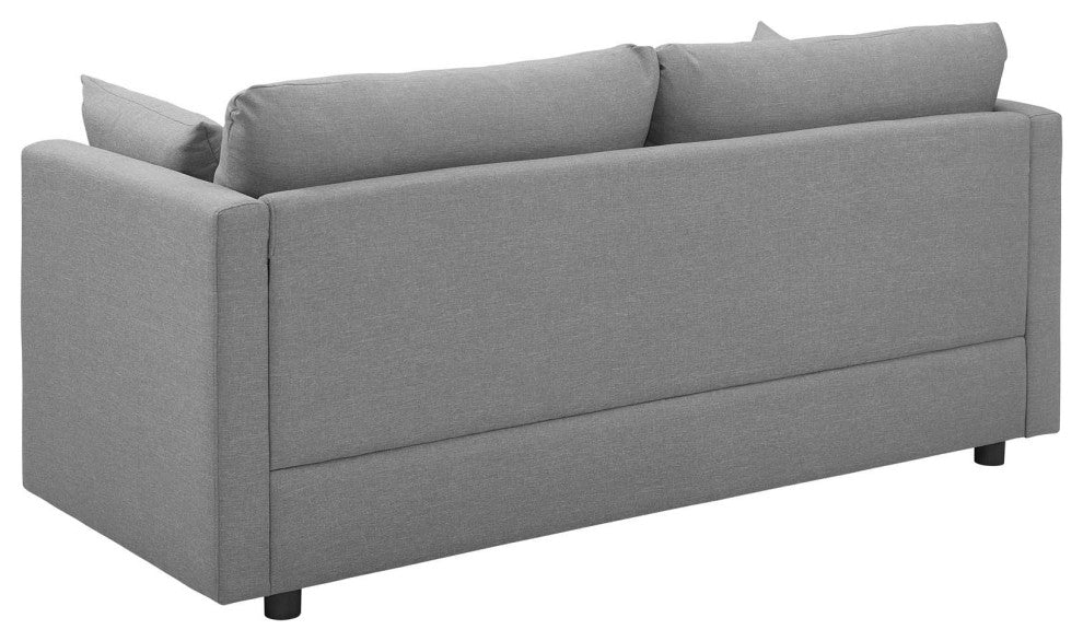 Armchair and Sofa Set, Fabric, Gray, Modern, Living Lounge Hospitality