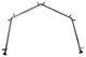 Maurice 13/16" 4-Sided Bay Window Curtain Rod, Black