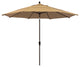 11' Bronze Auto-Tilt Crank Aluminum Umbrella, Champagne Olefin