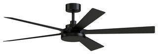 TorchAire 64" Indoor/Outdoor Fan With LED Light Kit Black/Black Blades