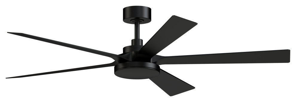 TorchAire 64" Indoor/Outdoor Fan With LED Light Kit Black/Black Blades