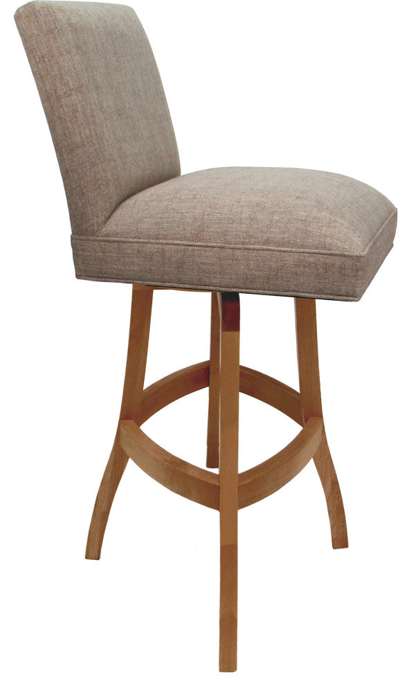 Swivel Wood Counter, Bar or Extra Tall Stool - Sommerville on S-Base, Basin Beige - Honey, 34"