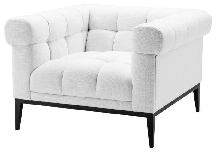 Tufted White Accent Chair | Eichholtz Aurelio